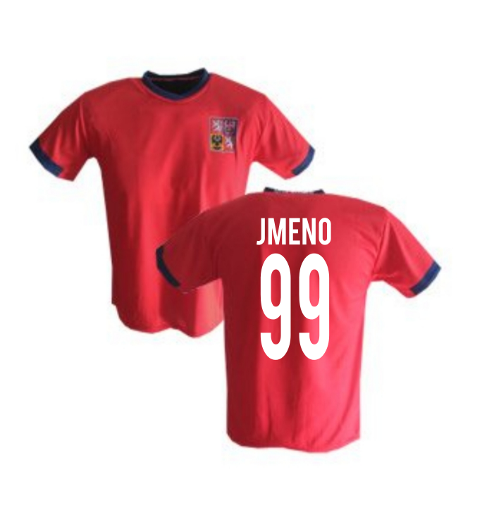 DRES ČR ČERVENÝ  VLASTNÍ JMÉNO A ČISLO